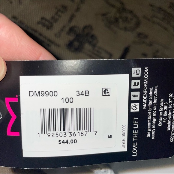 Maidenform NWT! Women's Love The Lift Push Up & In Demi Bra Size 34B - Picture 8 of 11